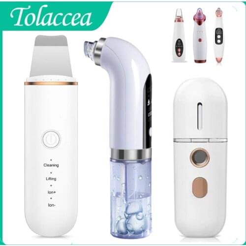 Electric Blackhead Remove Vacuum Face Ance Pore Cleaner Black Dots Remover Suction Pimple Clean Facial Ultrasonic Skin Scrubber