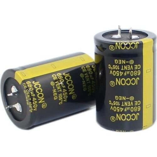 JCCON Thick-foot Electrolytic Capacitor 450v680uf Volume 35x50 Inverter Power