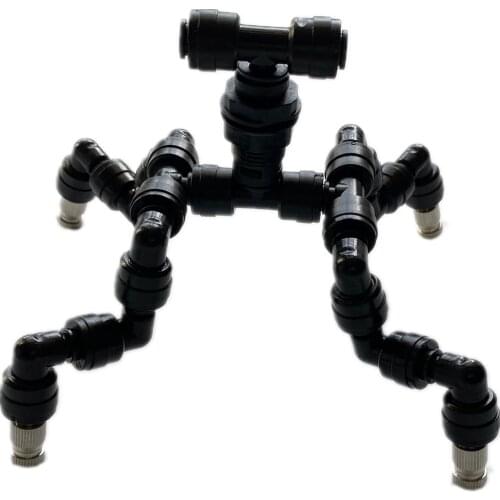 H19 Misting system Reptile Fogger nozzles with 1-4 Head For Rain forest Tank Aquarium Aquatic Pet Slip Lock Brass Nozzle