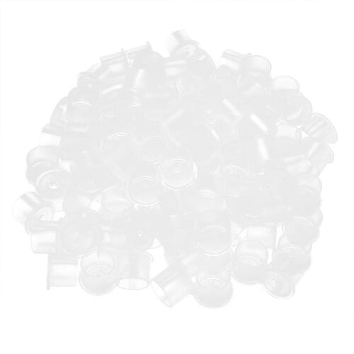 100 Tattoo Ink Cap Cup Container Plastic Permanent Makeup Pigment Holder