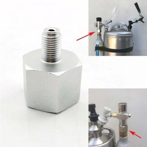 Paintball Sodastream Bottle Tank Cylinder adapter converter Tr21-4 female to 3/8-24UNF male, for home brew