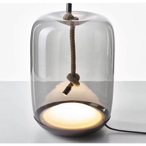 Nordic CZ brokis knot glass table lamp designer bedside art LED stand desk light bedroom study room lighting fixtures new