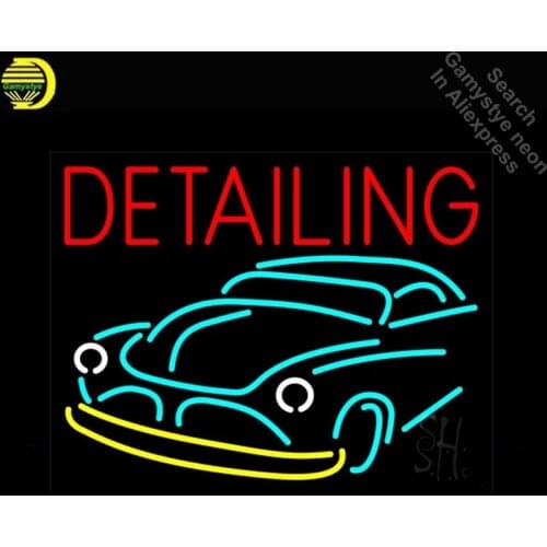 NEON SIGN For Detailing With Car Logo neon Light Sign Advertise Window Hotel Neon signs for sale neon lights for sale Lamps