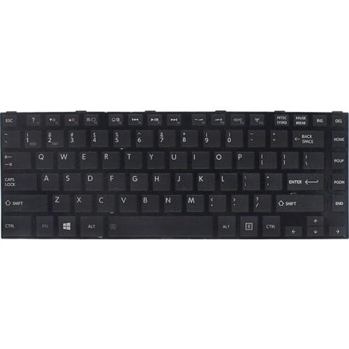 New English Keyboard For Toshiba Satellite L40D-A C40-A C40D C40 S40-A C45 C45 Black Keyboards with Black Frame