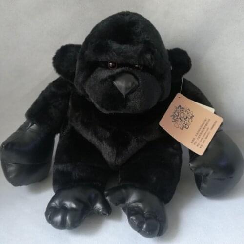 New arrival , large 33cm black orangutan plush toy,soft doll throw pillow birthday gift h2237