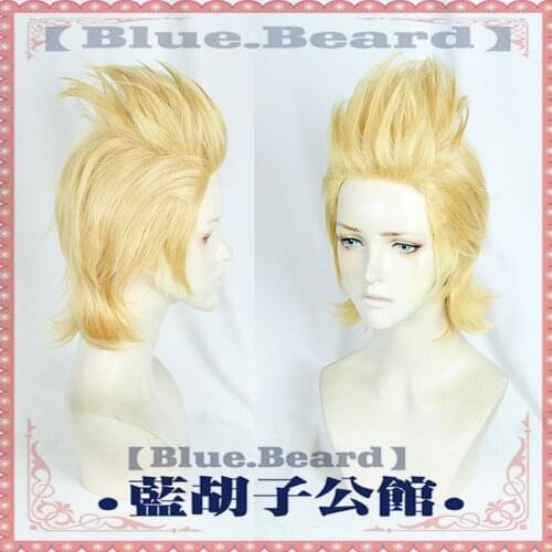 High Qualtiy Mirio Toogata Golden Short Wig Cosplay Boku no Academia Cosplay Wigs Role Play My Hero Academia Hair + Wig Cap