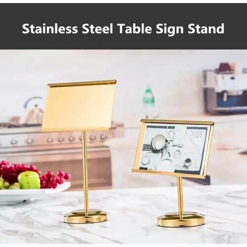 Stainless Steel Table Number Holder Stand Wedding Table Name Card Holder Clips Picture Memo Note Photo Stand
