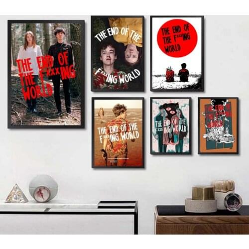 The End of the F***ing World Poster Clear Image Wall Stickers Home Decoration High Quality Prints White Coated Paper home art