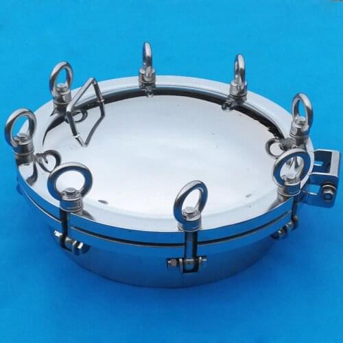 Grooved Flanged Manhole High Pressure 0.6MPA Quick Opening Stainless Steel 304 Manhole Cover