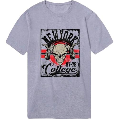 Cool Skull Summer Men T-shirts O-Neck Cotton Oversize Tshirts Military Punk Style Male Bodybuilding Tops Tees Homme Camiaetas