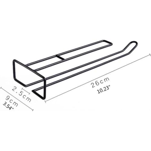 Wine Glass Rack Stand Paper Roll Holder Glasses Stemware Shelf Tissue Under Cabinet Self Adhesive