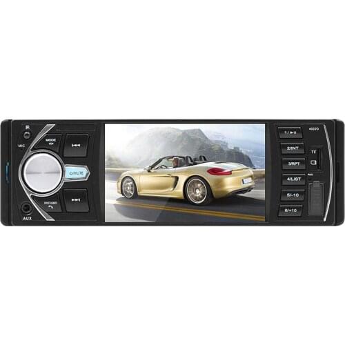 Universal Car MP5 Player Bluetooth 1Din 4.1inch FM Audio Stereo Radio One Din Square Remote Control Multimedias Player Camera