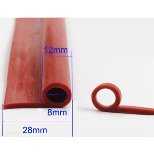 P type high temperature oven door window red silicone rubber sealing strip weatherstrip