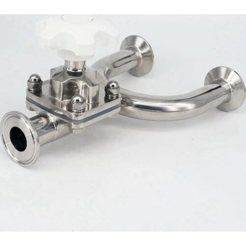 1/2" 3/4" 1" 1.2" 1.5" 2" 316 Stainless Steel Tri Clamp 0.5" 1.5" 2" U-type Sanitary Diaphragm Valve Food Grade