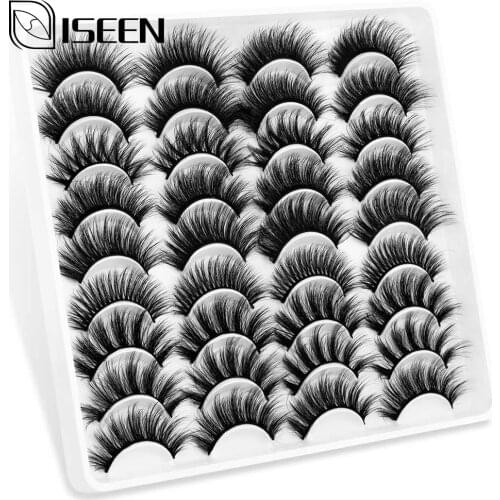 14/16/18 Pairs Fake Eyelashes 3D Mink Eyelashes Mink Lashes Natural Long Dramatic Volume Eyelashes Extension False Eyelashes
