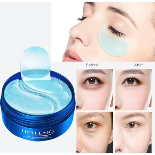 30pairs Jellyfish Collagen Blue Eye Mask Moisturizing Anti Age Dark Circles Remover Eye Mask Patch Face Eyes Care Moisture Eyes