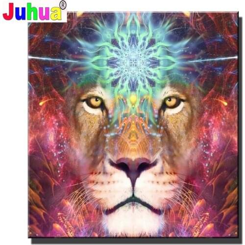 5d DIY Diamond Embroidery Lion Head 5d Full Round/Square diamond painting Cross Stitch Mosaic Puzzle Animal King Wall Painting