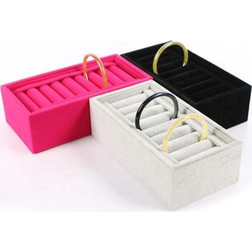 Velvet Jewelry Gift Box Necklace braceletShowing Box Jewelry Container