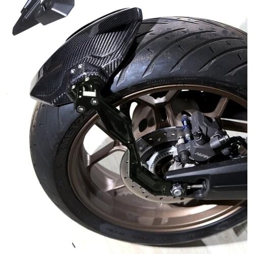 Real Carbon Fender Mudguard Splash Guard With Grey Brackets Fit For Honda CBR650R CB650R 2019-2020
