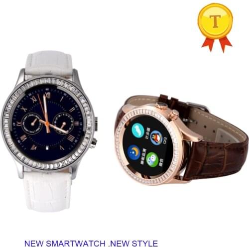 Best quality Diamond wristwatch Bluetooth music leather bellt Smart Watch for Women Lady gift with Camera Heart Rate stopwatch