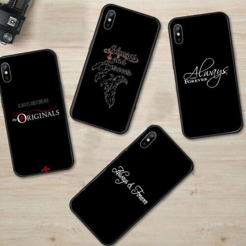 The Vampire Diaries Always And Forever Phone Case for iPhone 11 12 pro XS MAX 8 7 6 6S Plus X 5S SE 2020 XR