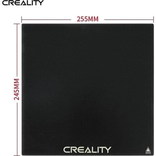 Creality 245*255mm Tempered Glass Hotbed Carbon Silicon Glass Plate Platform Heated Bed Build Surface for CR-6 SE 3D Printer