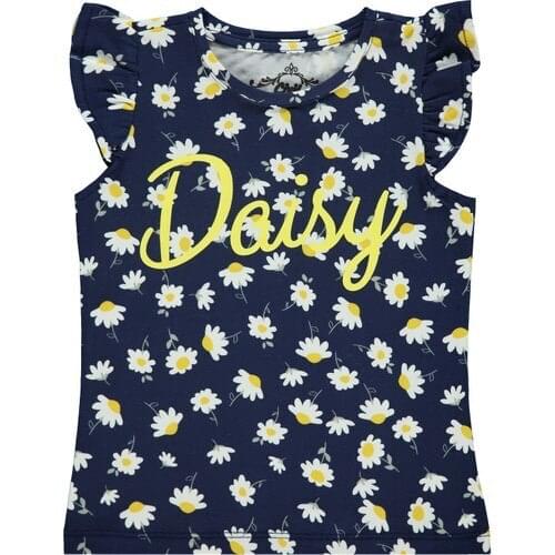 Civil Girls Female Child T-Shirt Age to Navy Blue