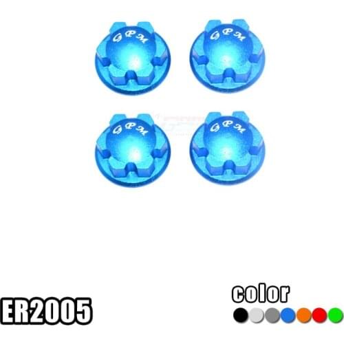 GPM For TRAXXAS E REVO 2.0 86086-4 Aluminum alloy internal knurled anti-loosening wheel lock-4 pieces