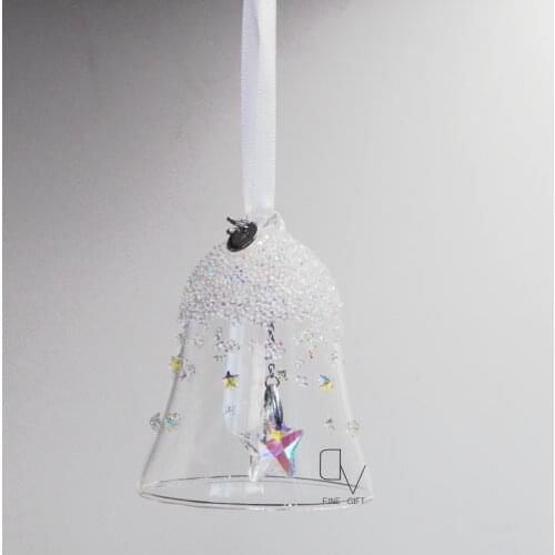 Crystal Wind Chime Pure Star Pandent Rhinestone Bling Ornament Hanging Dangle Charm Car Room X'mas Tree Decoration