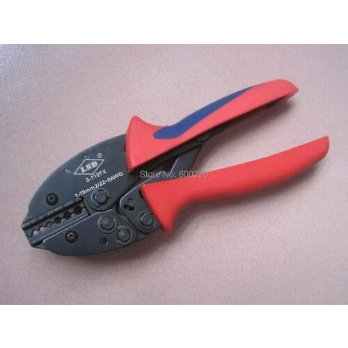S-110TX hexagon type ratchet non-insulated cable lug terminal crimping tools,crimp range 1-10mm2