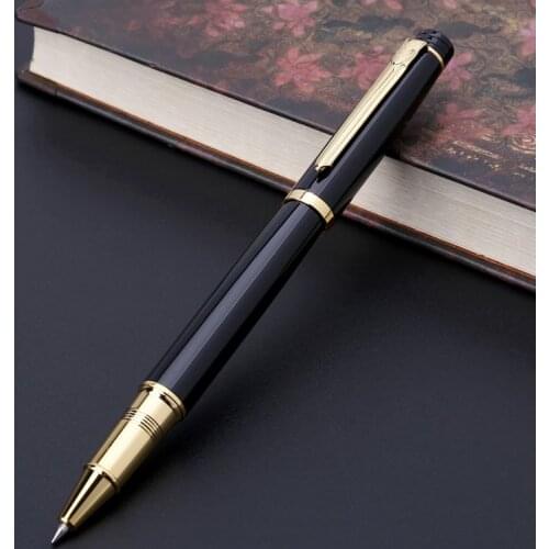 Exquisite Rollerball Pens Black Gel Ink Sign Pen Signature Writing Stationery Business Study Office Supplies 0.5mm Nib M5TE