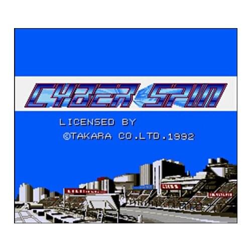 Cyber Spin NTSC Version 16 Bit 46 Pin Big Gray Game Card For USA Game Players