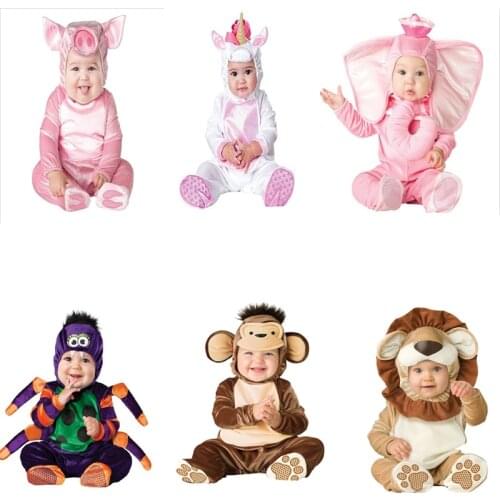 Halloween cartoon animal cosplay costume winter baby boy girl clothing Christmas gift infant toddler babies party clothes set