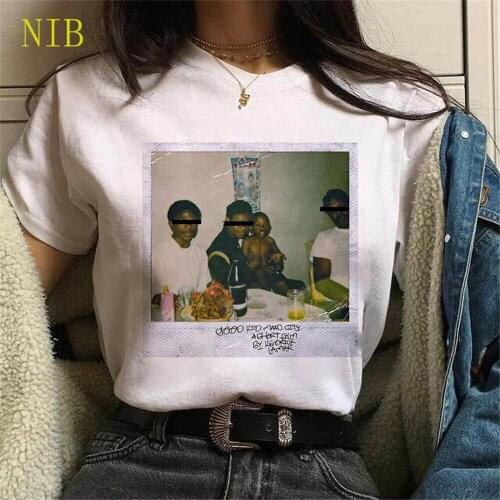 Kendrick Lamar Good Kid t shirt women streetwear Hip Hop harajuku printing Tees gothic punk oversized tops women/mens T-Shirts