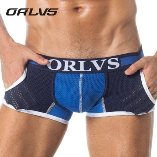 Brand Best Selling Newest Mesh Underwear men Modal Boxer Men Sexy Men Boxer Ventilate Plus Size Boxers Men H114