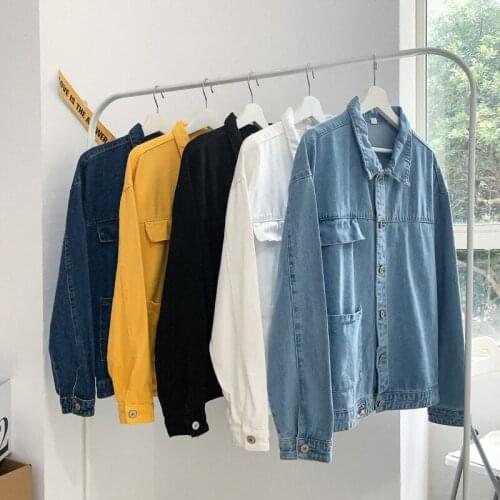 Fashion Solid Denim Jacket Mens Spring Casual Slim Fit Bomber Jackets Men Jean Jacket Mens Outwear Male Cowboy New Arrival