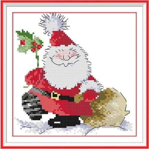 Cross Stitch Kit Joy Sunday Character Printing Embroidery 11CT 14CT Counted Needlework Handmade Printing Decoration Gift Set
