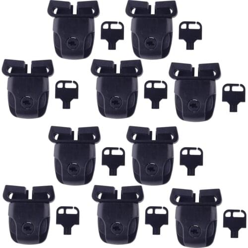 10 Sets Black Plastic Spa Hot Tub Spring Set Lock Buckle Key Repair Kit Safety Latch Clip Cover