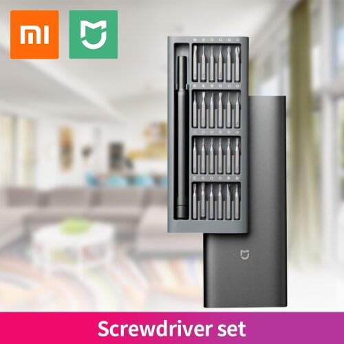 New Xiaomi Mijia Electric Precision Screwdriver Kit 2 Gear Torque Control 400 Screw 1 Type-C Rechargeable Magnetic Aluminum Case