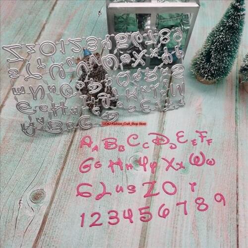 Letter New English alphabet metal cutting dies cut die mold Scrapbook paper craft knife mould blade punch stencils dies
