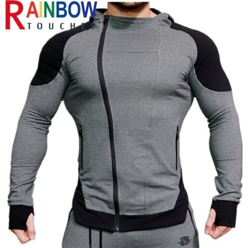 RAINBOW TOUCHES Men's Zip Hoodies