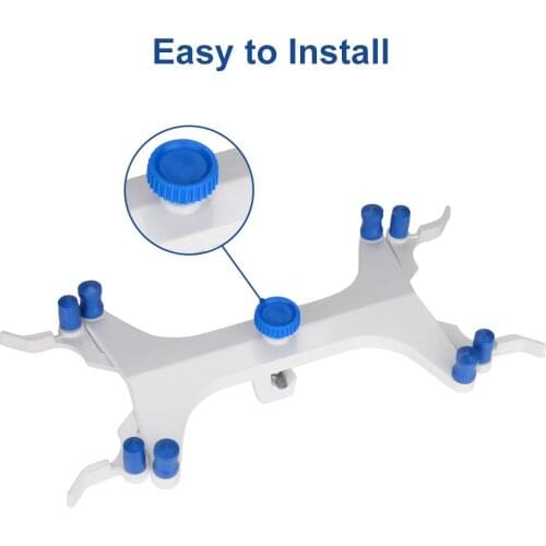 Aluminum Alloy Adjustable Double Burette Clamp Butterfly Clip Buret Holder for Lab Titration Accessory Tool