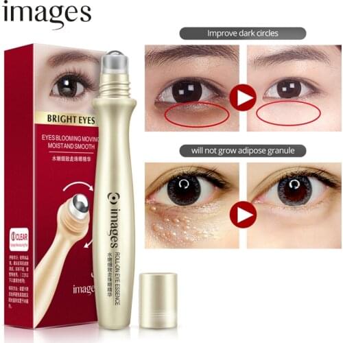 IMAGES Hyaluronic Acid Eye Serum Remove Wrinkles Skin Care Dark Circle Anti-Aging Anti-Puffiness IMoisturizing Rolling Eye Care