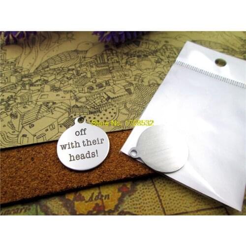 10pcs-stainless steel Charms off with their heads DIY Charms Pendants for necklace/bracelet/keychain DIY jewelry