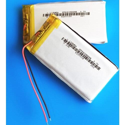 5 pcs 3.7V 1800mAh lipo lithium polymer Rechargeable battery cells for GPS navigator DVD recorder e-book camera speaker 683566