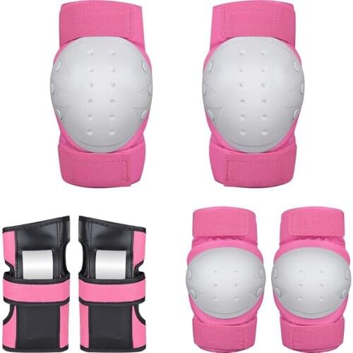 Kids/Adults 6PCS Knee Pad Elbow Wrist Pads Protective Guards Set Dance Kneepad Elbow Brace Support Knee Protectors For Children