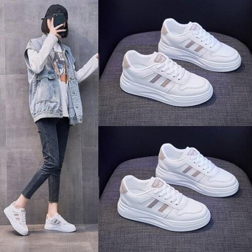 Free Shipping Not Leather Casual Sports Summer Shoes for Women Designer Flat for Women Plataform White Sneakers