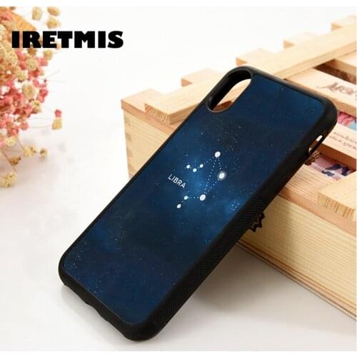 Iretmis 5 5S SE 6 6S Soft TPU Silicone phone case cover for iPhone 7 8 plus X Xs 11 Pro Max XR Libra constellation