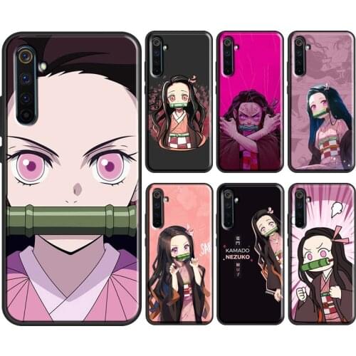 Demon Slayer Kamado Nezuko For OnePlus 9 Pro 8 7T 8T Nord Case For OPPO Realme 8 Pro X2 6 7 Pro GT Neo C3 C21 Cover