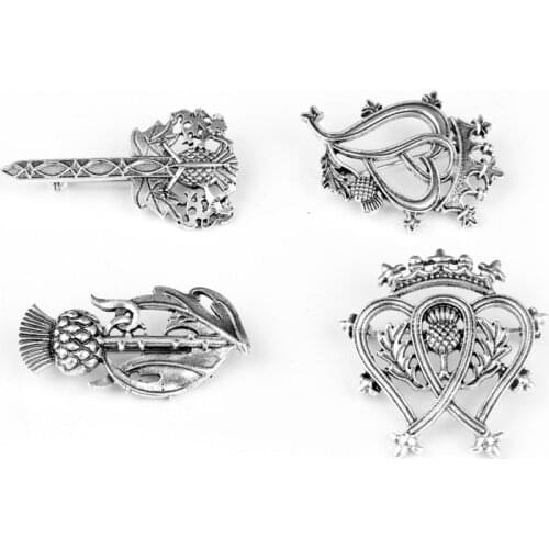 Dongsheng Scotland Thistle Sword Brooches Pins Fashion Outlander Jewelry National Flower Brooches For Men Women Cosplay Gift-40